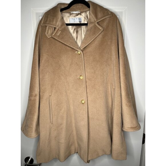MaxMara Beige Wool Overcoat Size US 10 - Picture 1 of 10